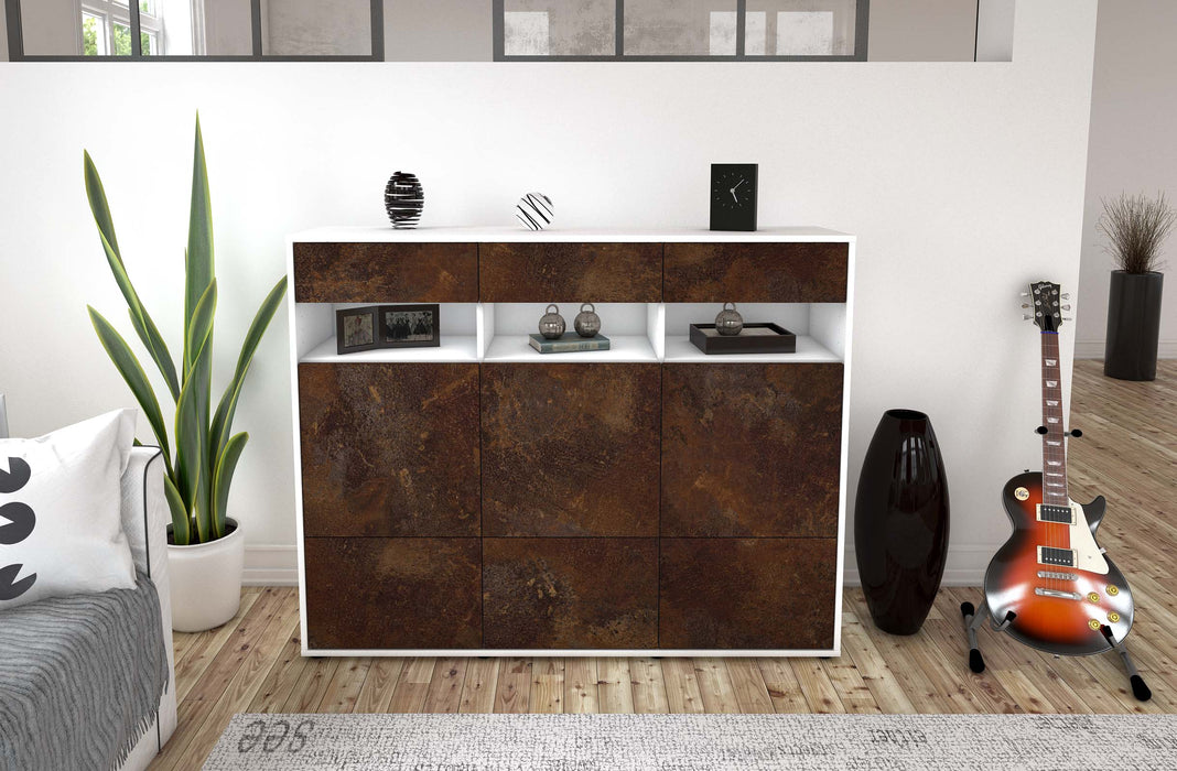 Highboard Tosca, Rost Front (136x108x35cm) - Dekati GmbH