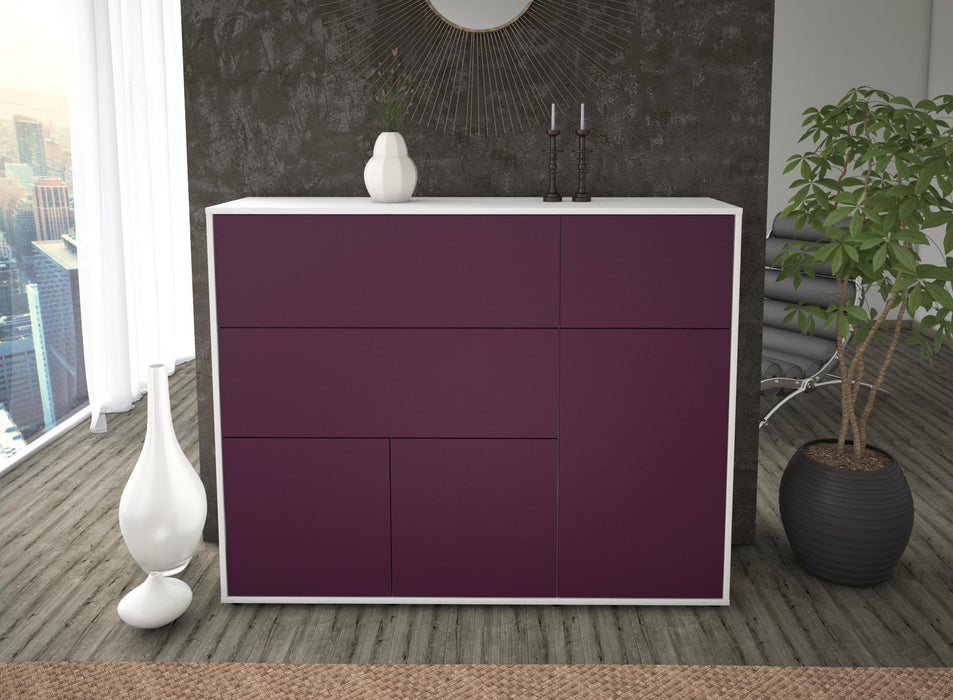 Highboard Valentina, Lila Front (136x108x35cm) - Dekati GmbH