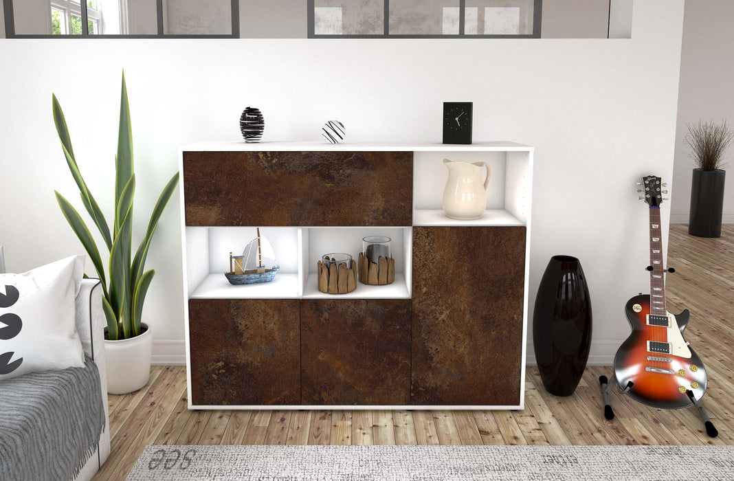 Highboard Valenzia, Rost Front (136x108x35cm) - Dekati GmbH