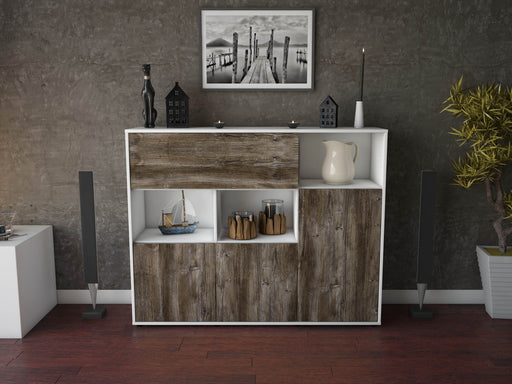 Highboard Valenzia, Treibholz Front (136x108x35cm) - Dekati GmbH