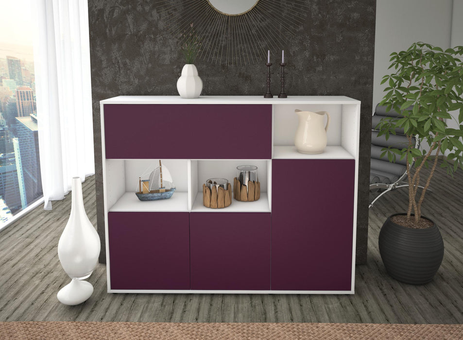 Highboard Valenzia, Lila Front (136x108x35cm) - Dekati GmbH