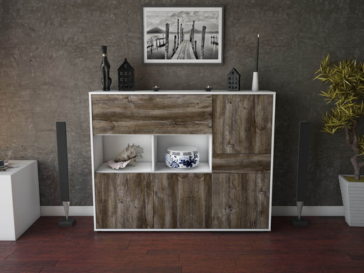 Highboard Valeria, Treibholz Front (136x108x35cm) - Dekati GmbH