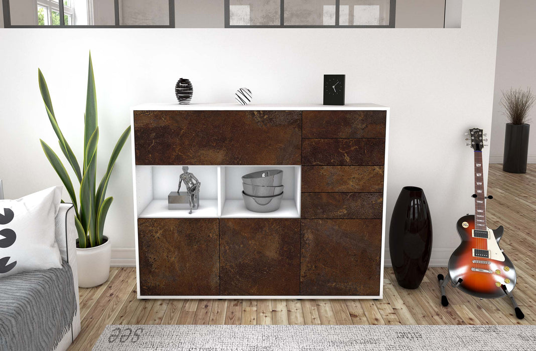 Highboard Vanda, Rost Front (136x108x35cm) - Dekati GmbH