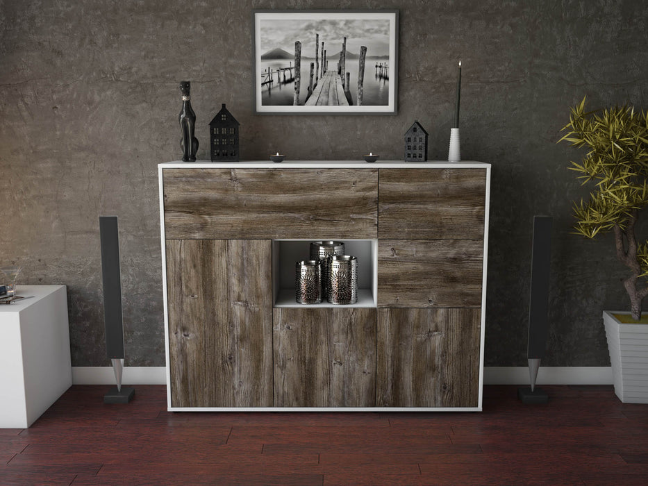 Highboard Verena, Treibholz Front (136x108x35cm) - Dekati GmbH