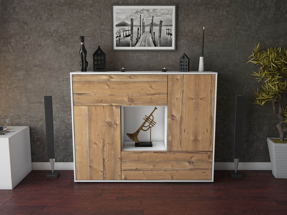 Highboard Veronica, Pinie Front (136x108x35cm) - Dekati GmbH