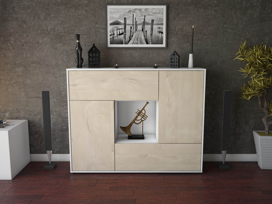 Highboard Veronica, Zeder Front (136x108x35cm) - Dekati GmbH