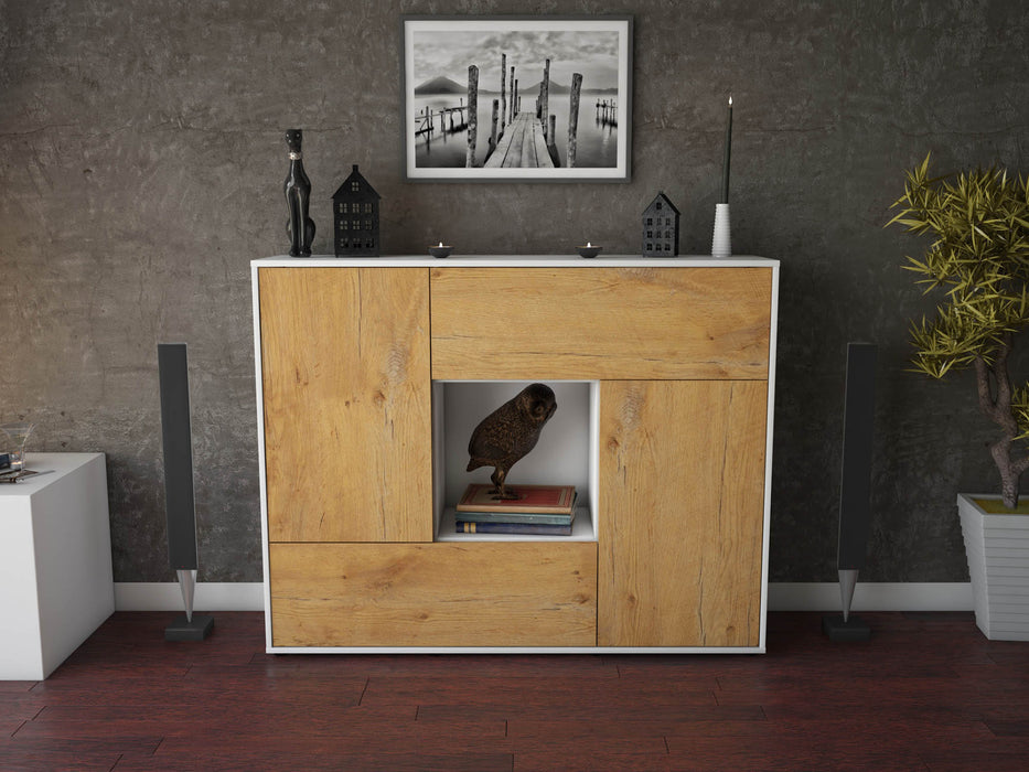 Highboard Vicky, Eiche Front (136x108x35cm) - Dekati GmbH