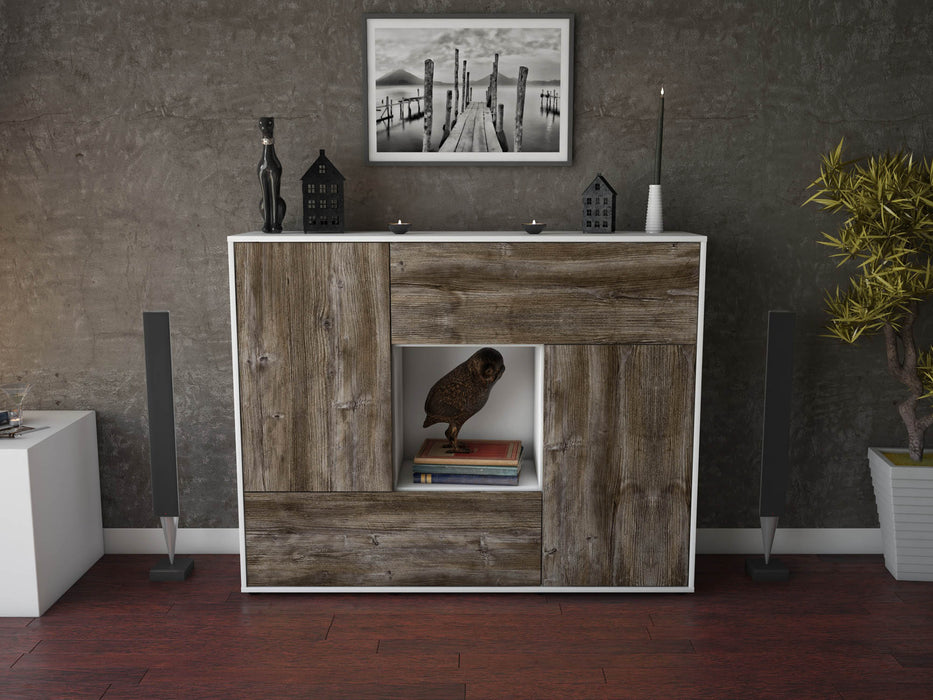 Highboard Vicky, Treibholz Front (136x108x35cm) - Dekati GmbH