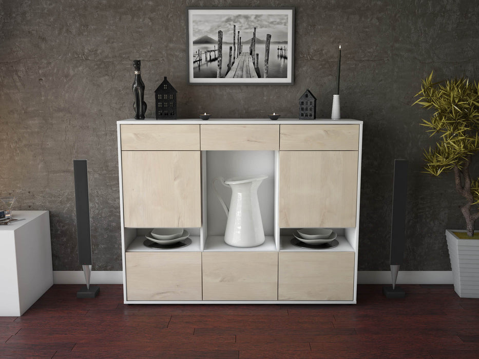 Highboard Viola, Zeder Front (136x108x35cm) - Dekati GmbH