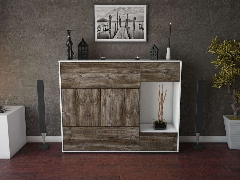 Highboard Violetta, Treibholz Front (136x108x35cm) - Dekati GmbH