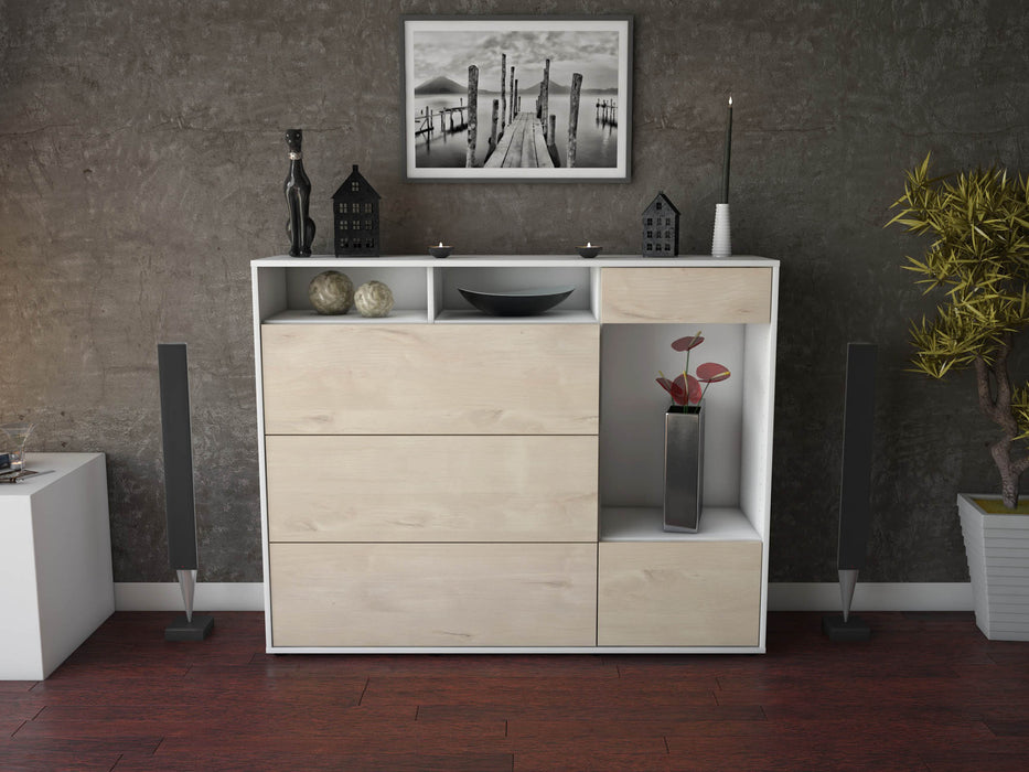 Highboard Viona, Zeder Front (136x108x35cm) - Dekati GmbH