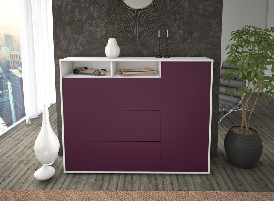 Highboard Vita, Lila Front (136x108x35cm) - Dekati GmbH