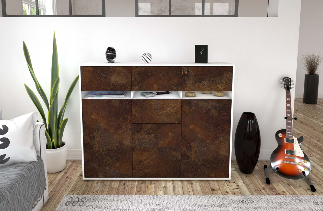 Highboard Viviana, Rost Front (136x108x35cm) - Dekati GmbH