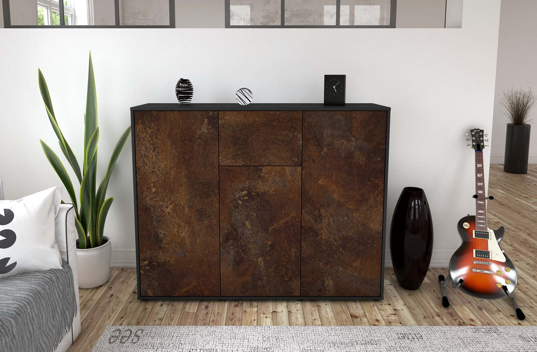 Highboard Lya, Rost Front (136x108x35cm) - Dekati GmbH