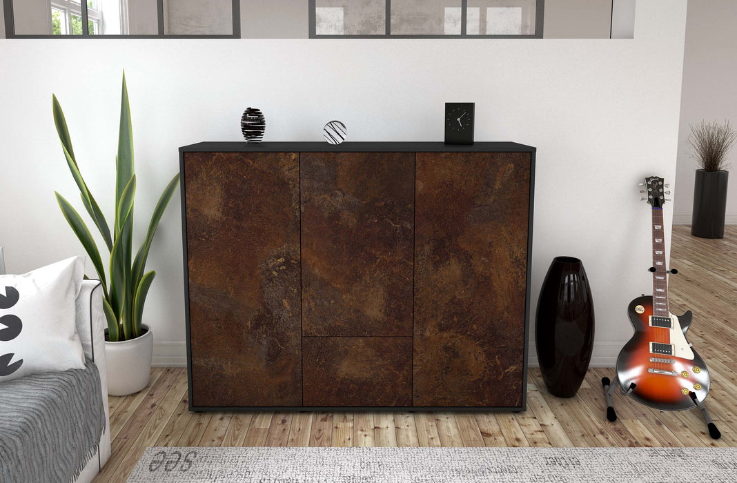 Highboard Maaria, Rost Front (136x108x35cm) - Dekati GmbH