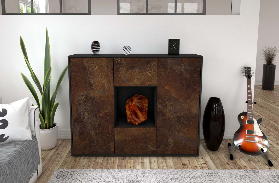 Highboard Mali, Rost Front (136x108x35cm) - Dekati GmbH