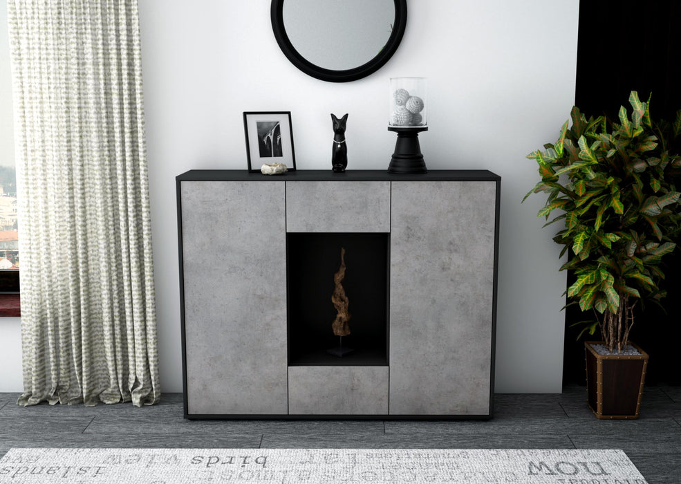 Highboard Malina, Beton Front (136x108x35cm) - Dekati GmbH