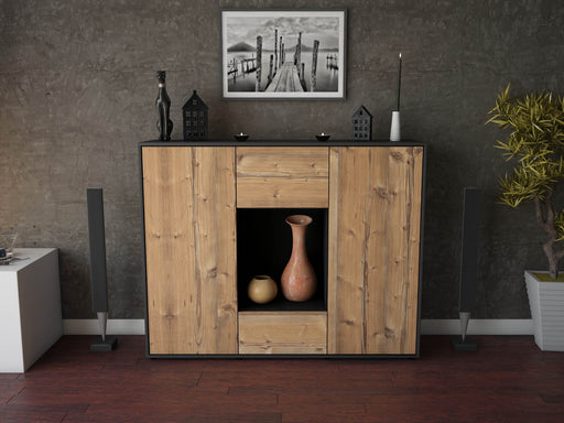 Highboard Manuela, Pinie Front (136x108x35cm) - Dekati GmbH