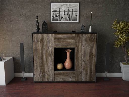 Highboard Manuela, Treibholz Front (136x108x35cm) - Dekati GmbH