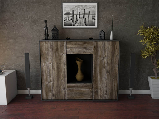 Highboard Mara, Treibholz Front (136x108x35cm) - Dekati GmbH