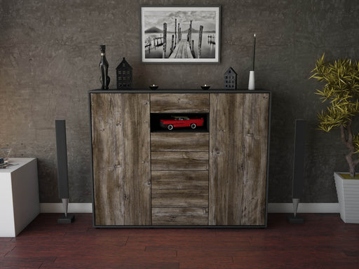 Highboard Maria, Treibholz Front (136x108x35cm) - Dekati GmbH