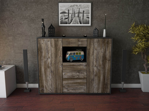 Highboard Marie, Treibholz Front (136x108x35cm) - Dekati GmbH