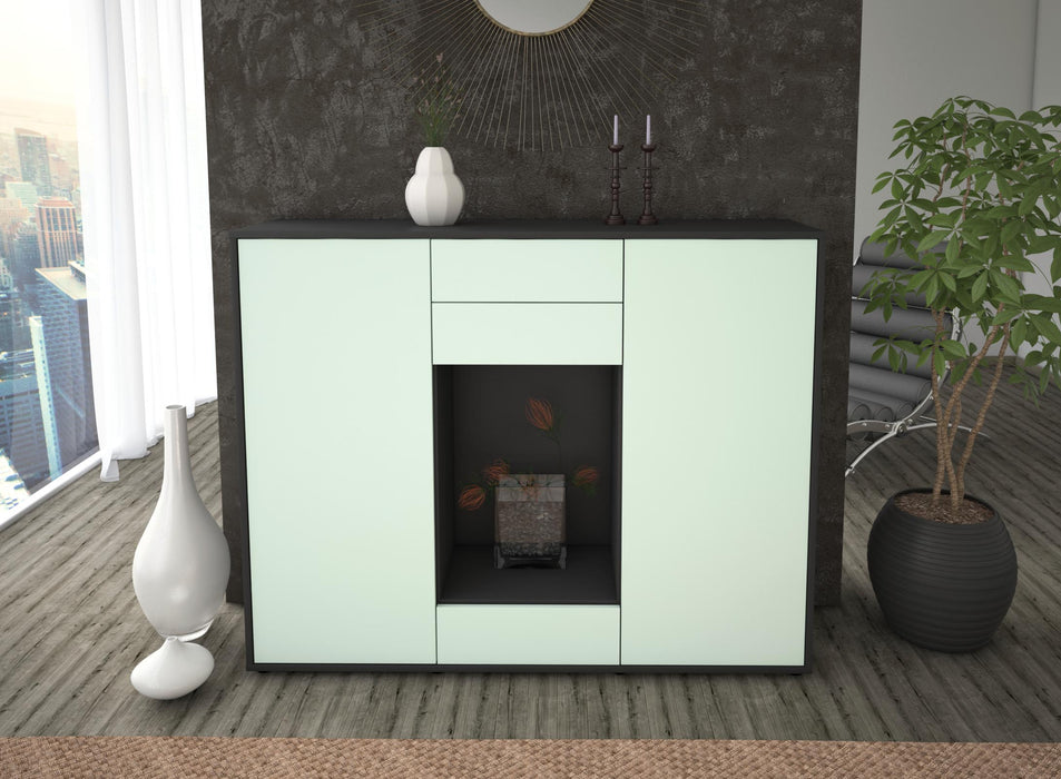 Highboard Marika, Mint Front (136x108x35cm) - Dekati GmbH