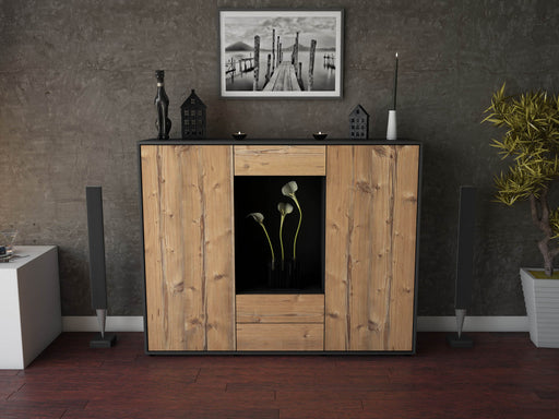 Highboard Marilena, Pinie Front (136x108x35cm) - Dekati GmbH