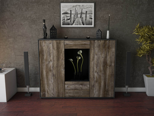 Highboard Marilena, Treibholz Front (136x108x35cm) - Dekati GmbH