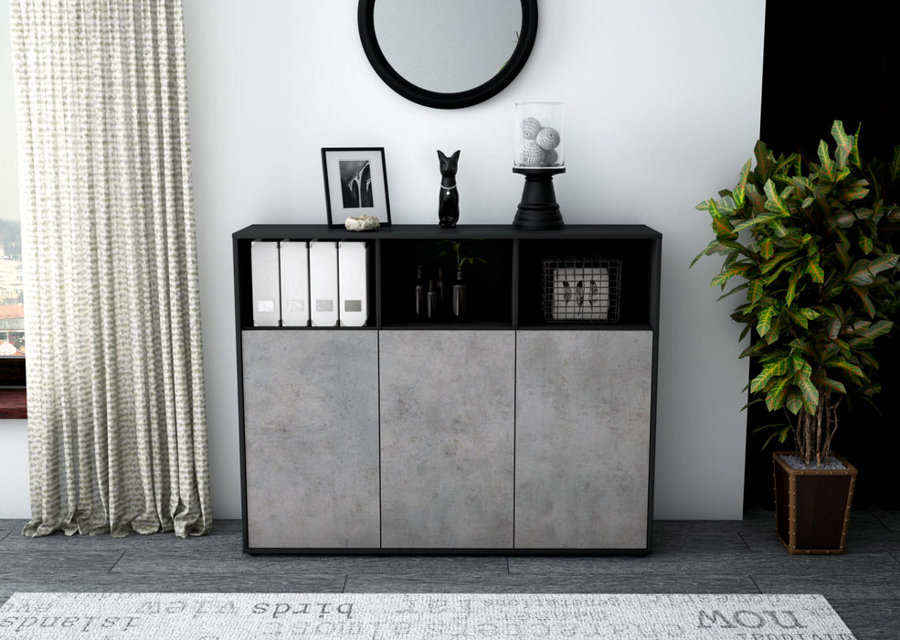 Highboard Marina, Beton Front (136x108x35cm) - Dekati GmbH