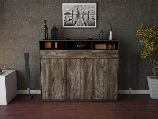 Highboard Marta, Treibholz Front (136x108x35cm) - Dekati GmbH