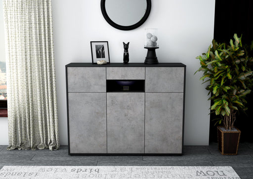 Highboard Matilda, Beton Front (136x108x35cm) - Dekati GmbH