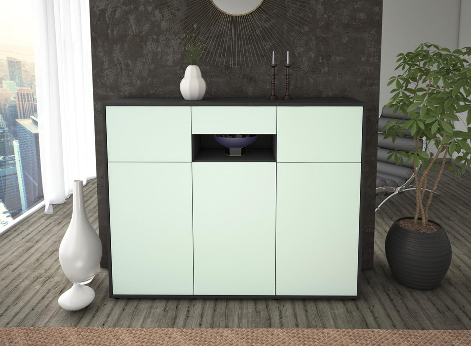 Highboard Matilda, Mint Front (136x108x35cm) - Dekati GmbH