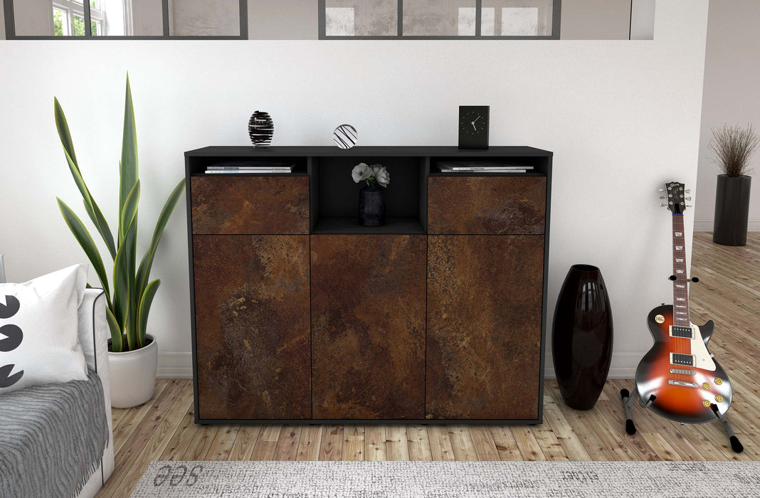 Highboard Melena, Rost Front (136x108x35cm) - Dekati GmbH