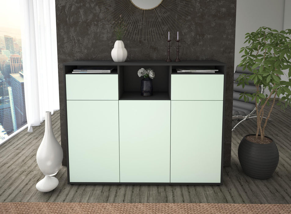 Highboard Melena, Mint Front (136x108x35cm) - Dekati GmbH