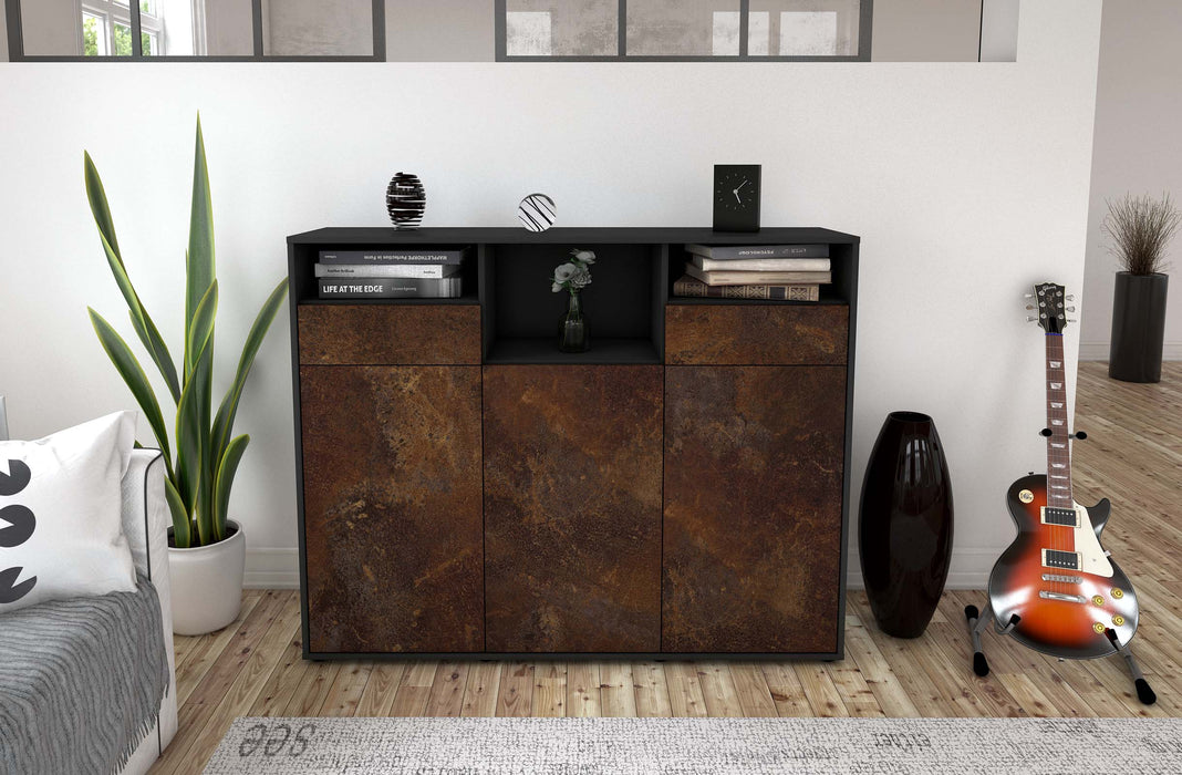 Highboard Melina, Rost Front (136x108x35cm) - Dekati GmbH