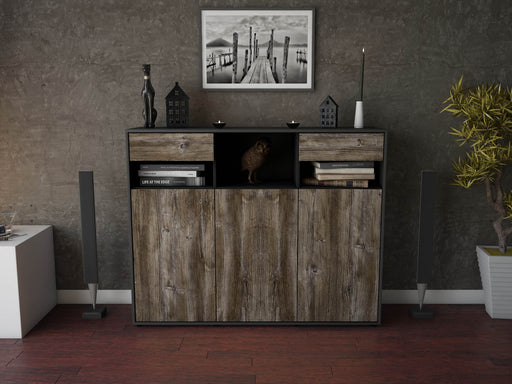 Highboard Mena, Treibholz Front (136x108x35cm) - Dekati GmbH