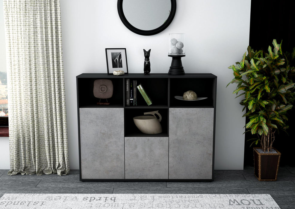 Highboard Mia, Beton Front (136x108x35cm) - Dekati GmbH