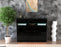 Highboard Michaela, Schwarz Front (136x108x35cm) - Dekati GmbH