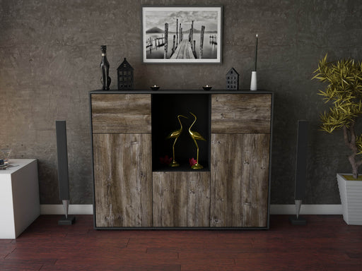 Highboard Michelle, Treibholz Front (136x108x35cm) - Dekati GmbH