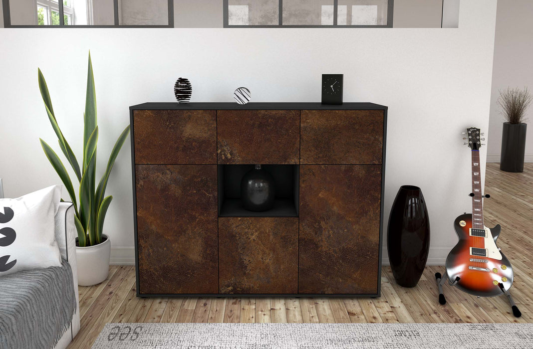 Highboard Milena, Rost Front (136x108x35cm) - Dekati GmbH