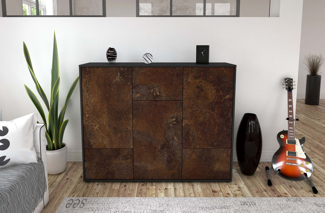 Highboard Mira, Rost Front (136x108x35cm) - Dekati GmbH