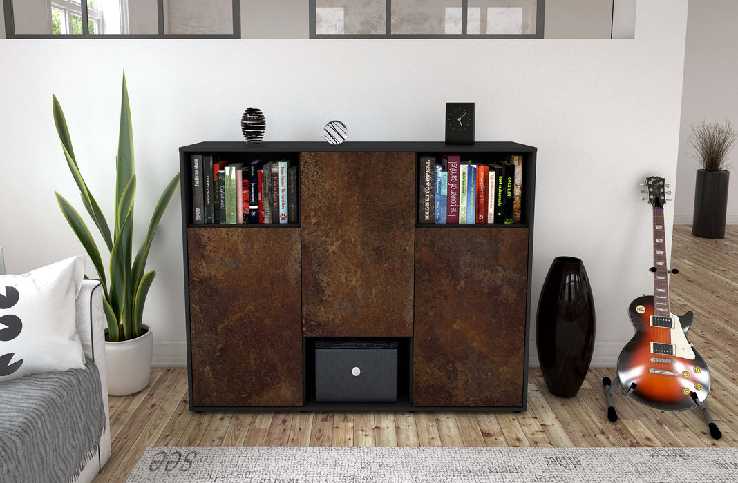 Highboard Momo, Rost Front (136x108x35cm) - Dekati GmbH