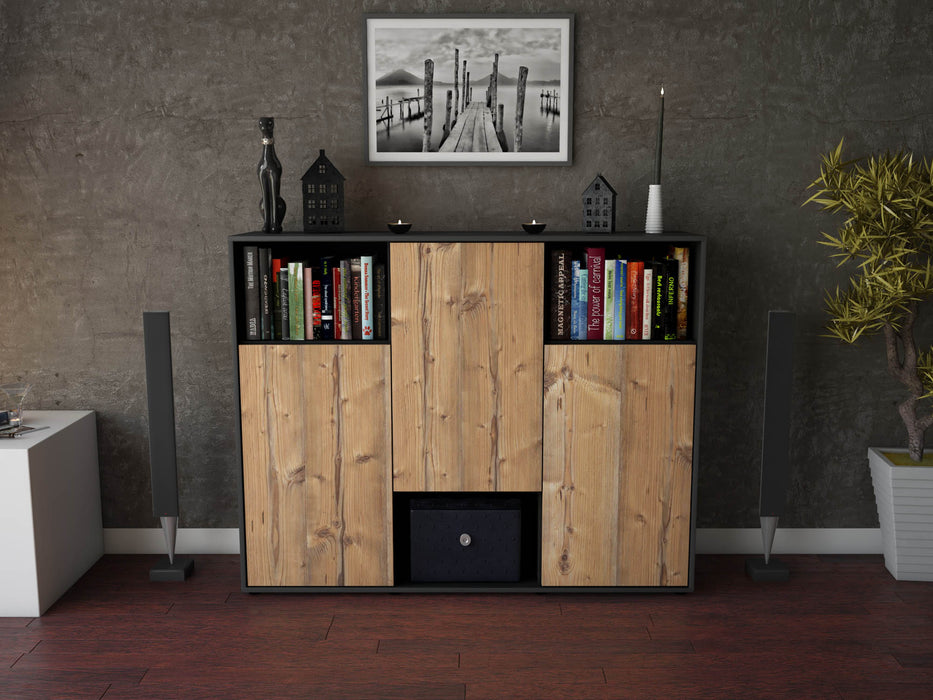 Highboard Momo, Pinie Front (136x108x35cm) - Dekati GmbH