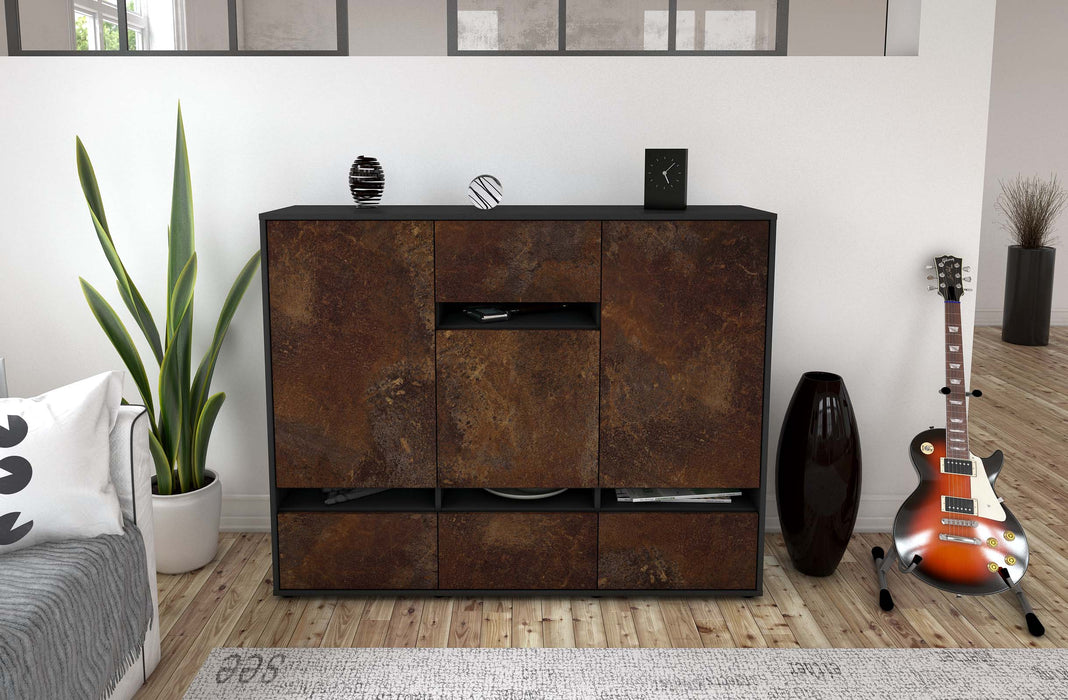 Highboard Mona, Rost Front (136x108x35cm) - Dekati GmbH