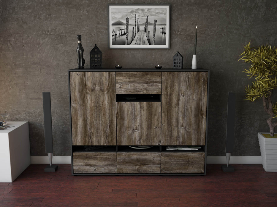 Highboard Mona, Treibholz Front (136x108x35cm) - Dekati GmbH