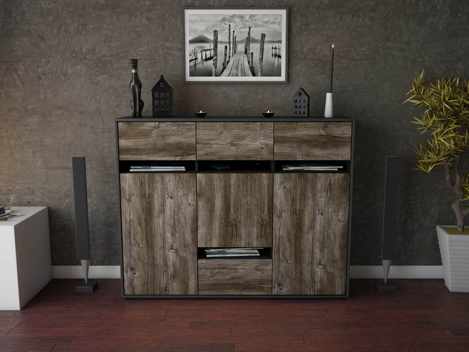 Highboard Monia, Treibholz Front (136x108x35cm) - Dekati GmbH