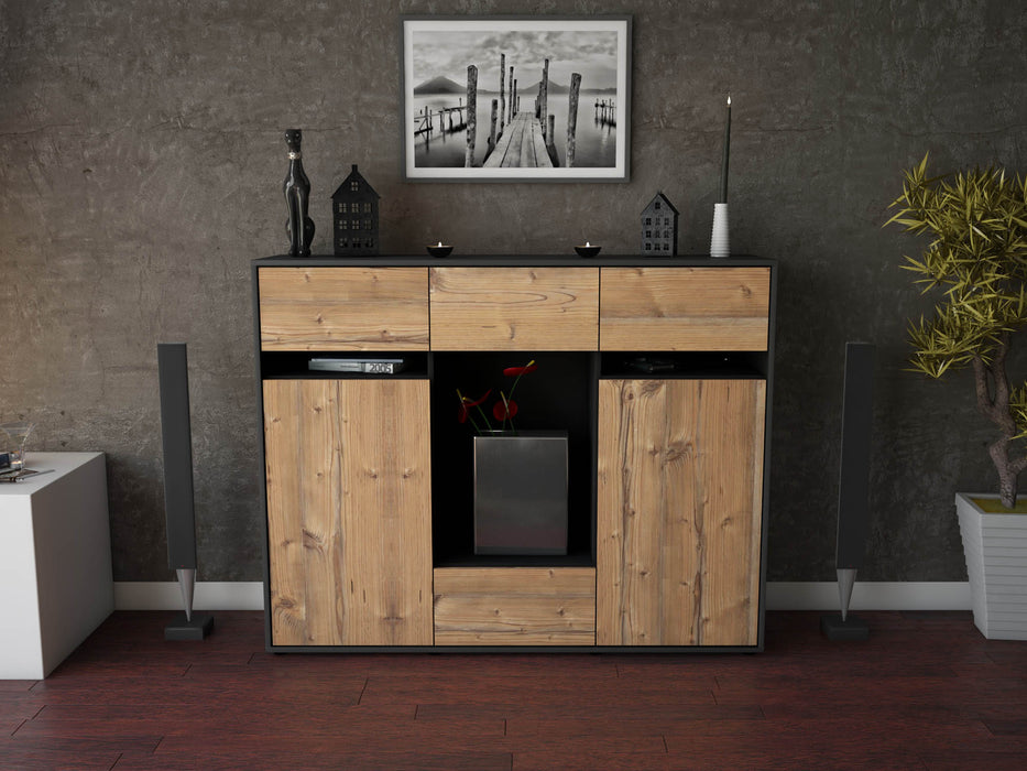 Highboard Nadia, Pinie Front (136x108x35cm) - Dekati GmbH