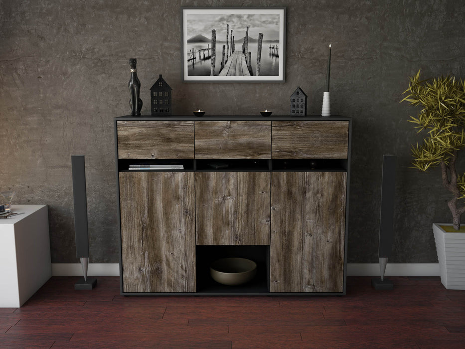 Highboard Natalie, Treibholz Front (136x108x35cm) - Dekati GmbH