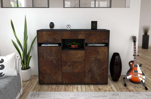 Highboard Nella, Rost Front (136x108x35cm) - Dekati GmbH